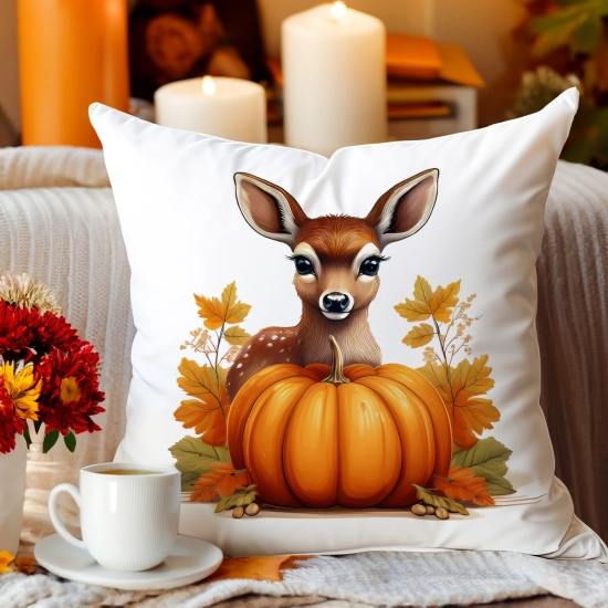 Jesienna poszewka welur 45x45 cm velvet J&W