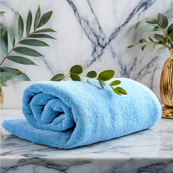 GRUBY RĘCZNIK KĄPIELOWY 70x140cm 500g/m2 PREMIUM CHŁONNY BŁĘKIT