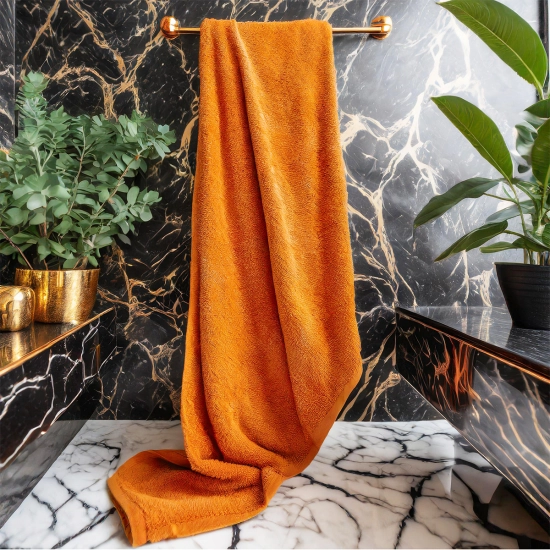 GRUBY RĘCZNIK KĄPIELOWY 50x100cm 500g/m2 PREMIUM CHŁONNY MARCHEWKA