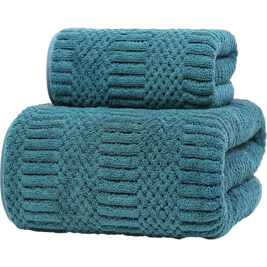 LUKSUSOWY KOMPLET RĘCZNIKÓW KĄPIELOWYCH 70x140cm + 30x75 MIKROFIBRA CHŁONNE