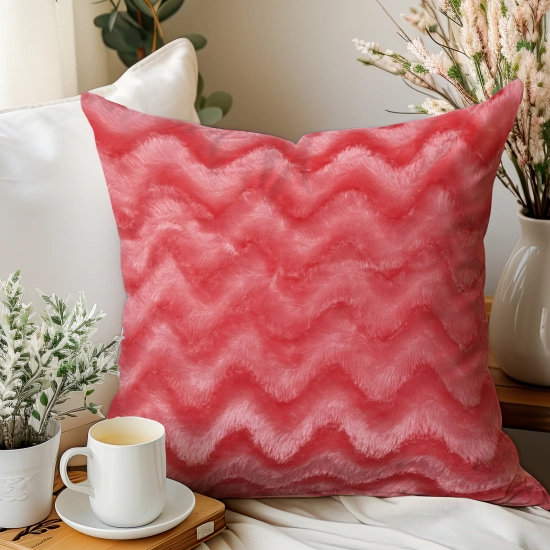 POSZEWKA DEKORACYJNA 40x40cm JASIEK FALE OZDOBNA WŁOCHACZ