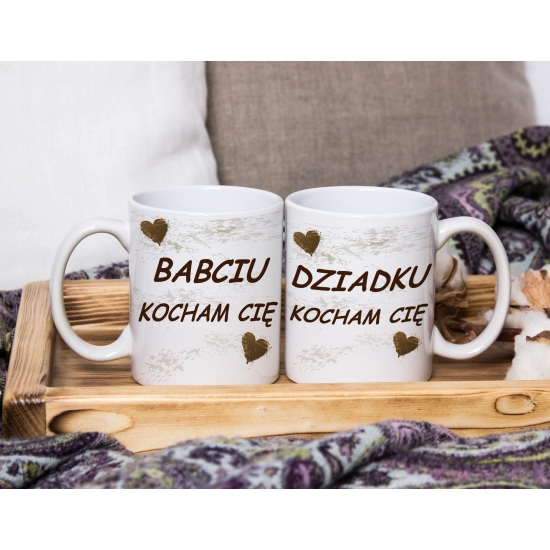 PREZENT DZIEŃ BABCI I DZIADKA RĘCZNIKI KUBKI HAFT