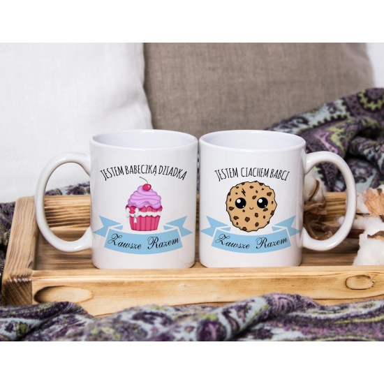 PREZENT DZIEŃ BABCI I DZIADKA RĘCZNIKI KUBKI HAFT