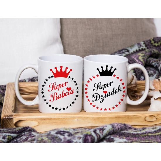 PREZENT DZIEŃ BABCI I DZIADKA RĘCZNIKI KUBKI HAFT