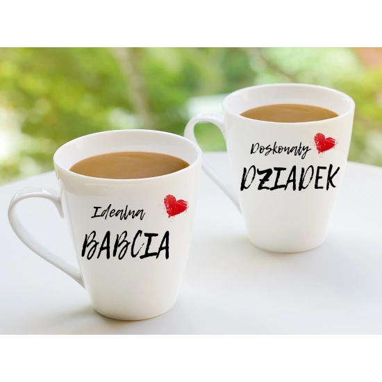 PREZENT ZESTAW KUBKI BABCIA DZIADEK W SKRZYNCE