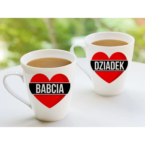 PREZENT ZESTAW KUBKI BABCIA DZIADEK W SKRZYNCE