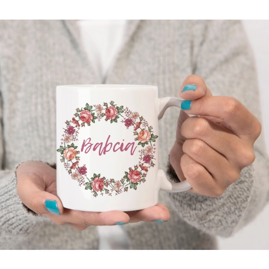 SUPER PREZENT DLA BABCI RĘCZNIK + KUBEK SKRZYNKA