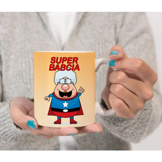 SUPER PREZENT DLA BABCI RĘCZNIK + KUBEK SKRZYNKA