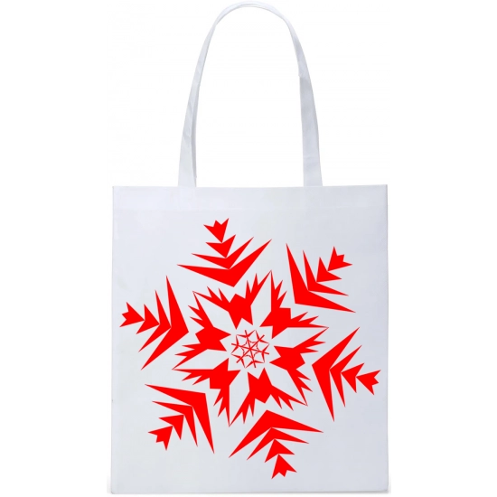 EKO TORBA ZAKUPY PREZENT ŚWIĄTECZNA ŚNIEŻYNKA