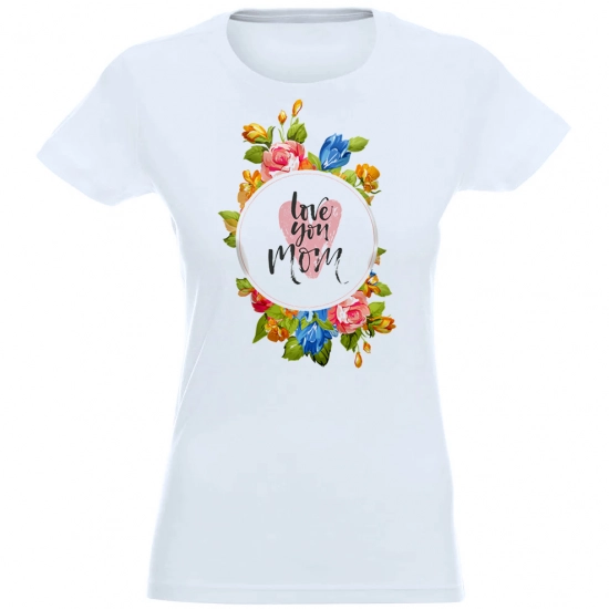 T-SHIRT KOSZULKA DAMSKA NADRUK LOVE MY MOM