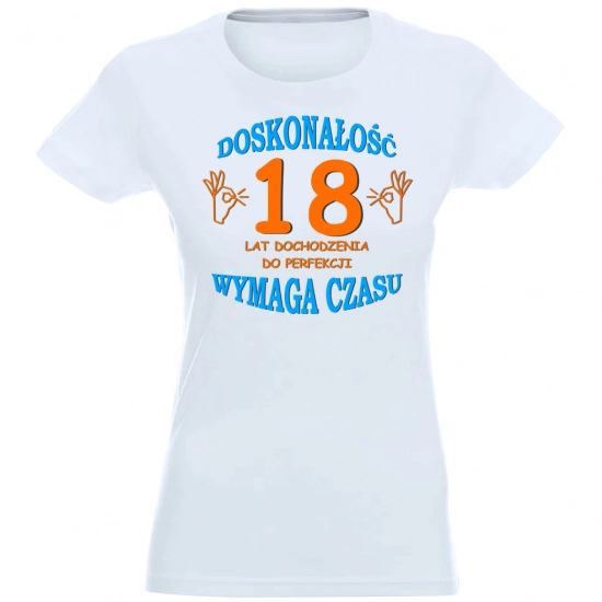 T-SHIRT KOSZULKA DAMSKA PREZENT URODZINY 18 -