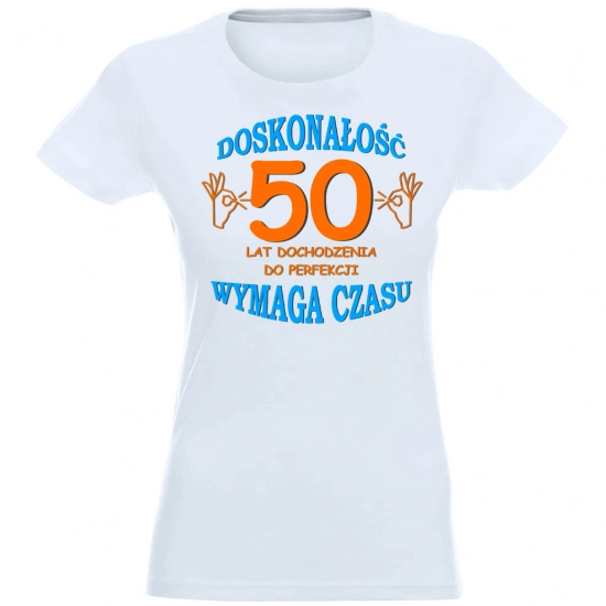 T-SHIRT KOSZULKA DAMSKA PREZENT URODZINY 50 -