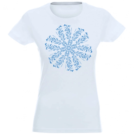 T-SHIRT KOSZULKA DAMSKA ŚWIĄTECZNA ŚNIEŻYNKA -