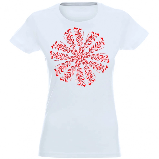 T-SHIRT KOSZULKA DAMSKA ŚWIĄTECZNA ŚNIEŻYNKA -