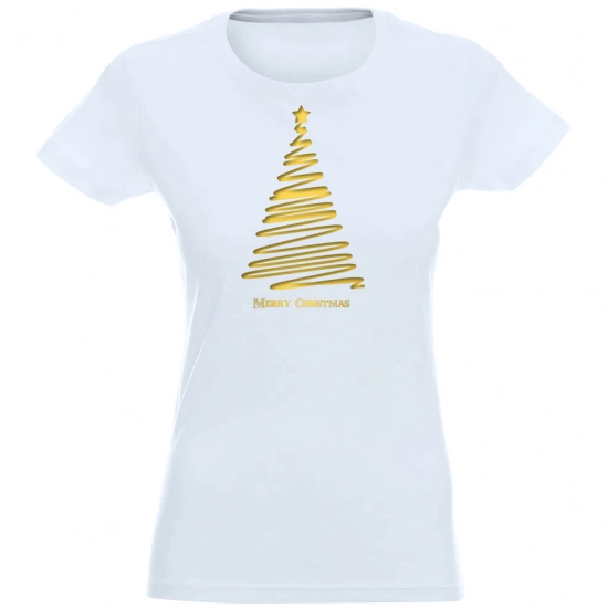 T-SHIRT KOSZULKA DAMSKA ŚWIĄTECZNA CHOINKA -