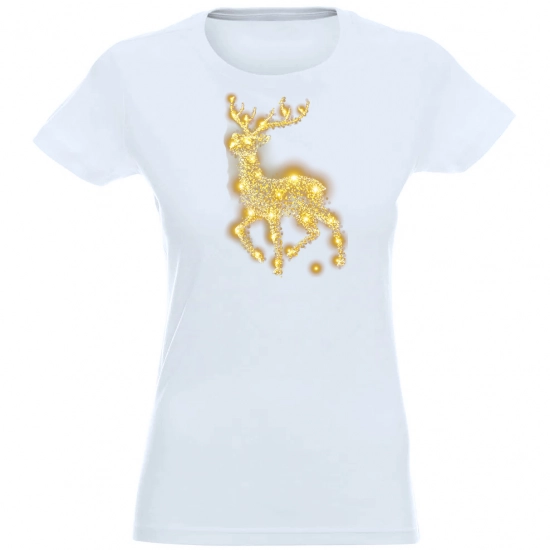 T-SHIRT KOSZULKA DAMSKA ŚWIĄTECZNA RENIFER -