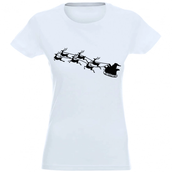 T-SHIRT KOSZULKA DAMSKA ŚWIĄTECZNA RENIFER -