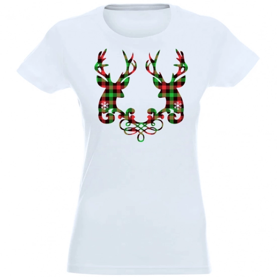 T-SHIRT KOSZULKA DAMSKA ŚWIĄTECZNA RENIFER -
