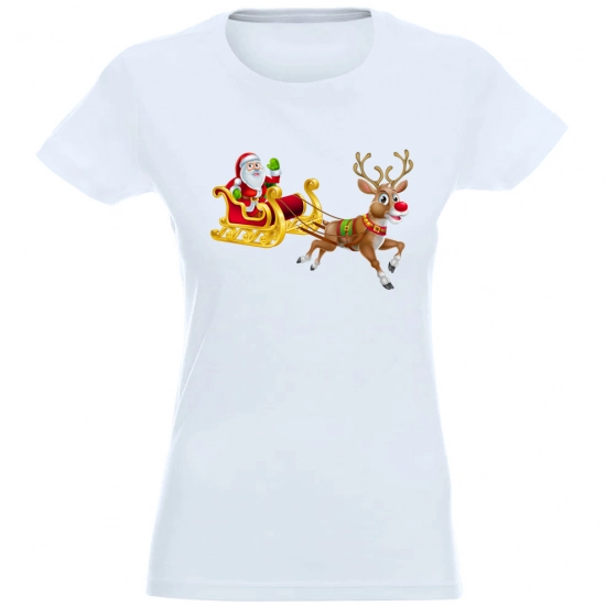 T-SHIRT KOSZULKA DAMSKA ŚWIĄTECZNA MIKOŁAJ -