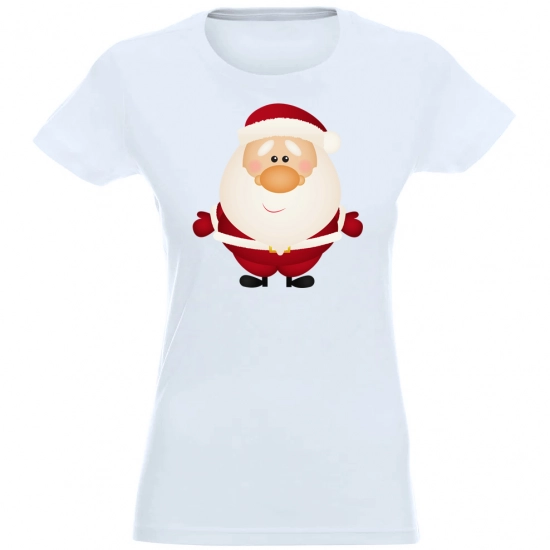 T-SHIRT KOSZULKA DAMSKA ŚWIĄTECZNA MIKOŁAJ -
