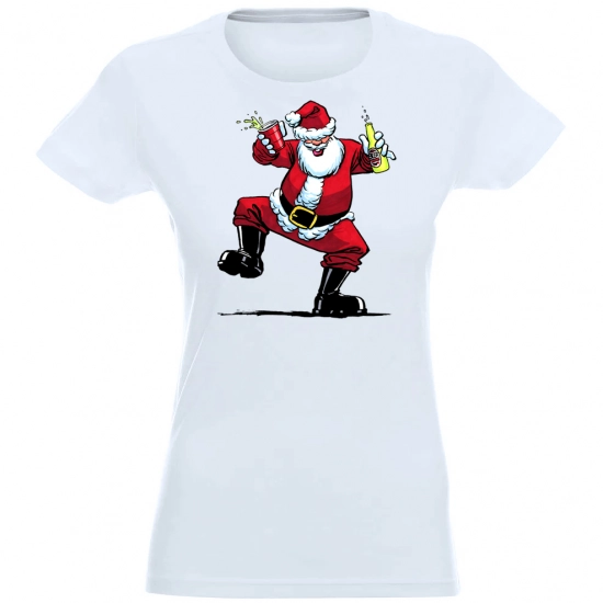 T-SHIRT KOSZULKA DAMSKA ŚWIĄTECZNA MIKOŁAJ -