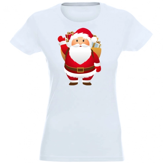 T-SHIRT KOSZULKA DAMSKA ŚWIĄTECZNA MIKOŁAJ -