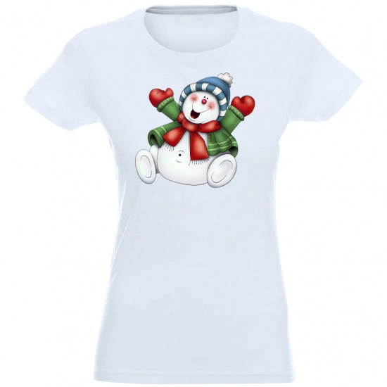 T-SHIRT KOSZULKA DAMSKA ŚWIĄTECZNA BAŁWAN -