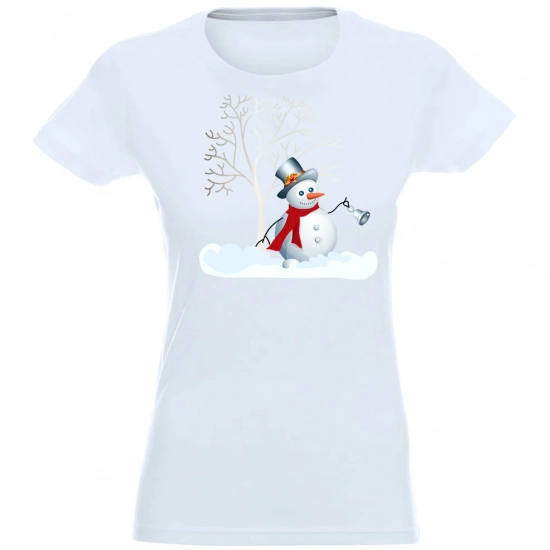T-SHIRT KOSZULKA DAMSKA ŚWIĄTECZNA BAŁWAN -
