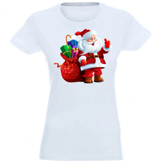 T-SHIRT KOSZULKA DAMSKA ŚWIĄTECZNA MIKOŁAJ -