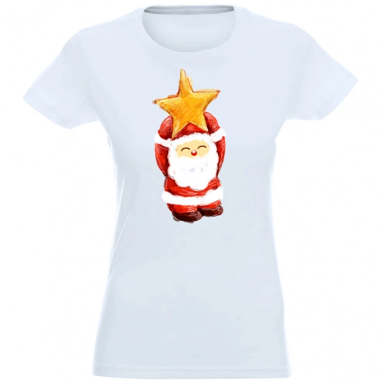 T-SHIRT KOSZULKA DAMSKA ŚWIĄTECZNA MIKOŁAJ -