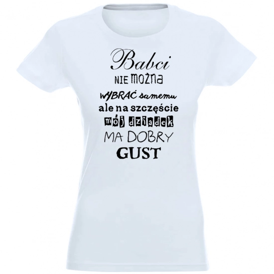 T-SHIRT KOSZULKA DAMSKA NADRUK DLA BABCI -