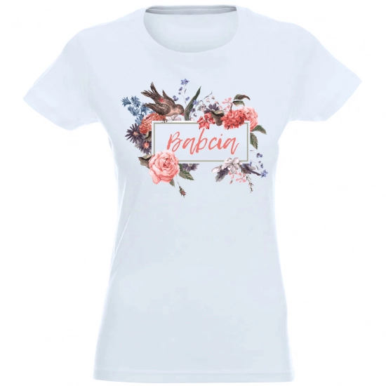 T-SHIRT KOSZULKA DAMSKA NADRUK DLA BABCI -