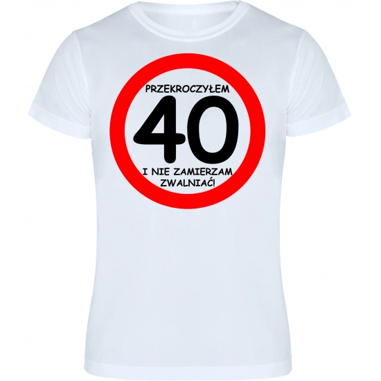T-SHIRT KOSZULKA MĘSKA PREZENT URODZINY 40 -