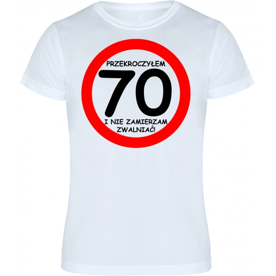 T-SHIRT KOSZULKA MĘSKA PREZENT URODZINY 70 -