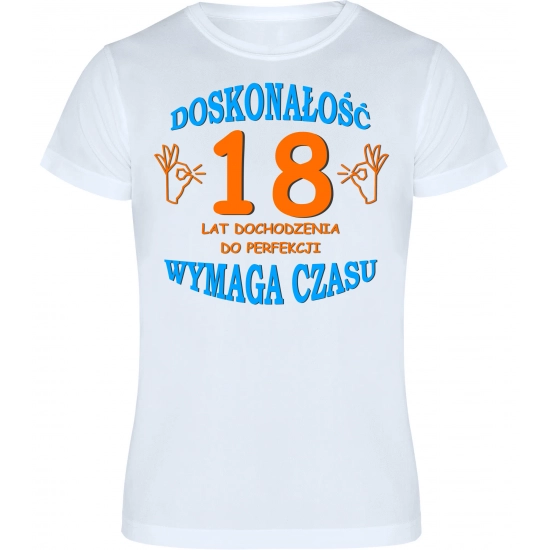 T-SHIRT KOSZULKA MĘSKA PREZENT URODZINY 18 -