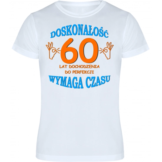 T-SHIRT KOSZULKA MĘSKA PREZENT URODZINY 60 -