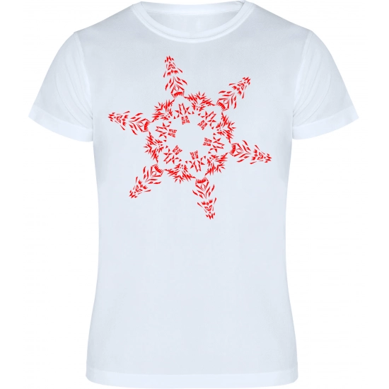 T-SHIRT KOSZULKA MĘSKA ŚWIĄTECZNA ŚNIEŻYNKA -