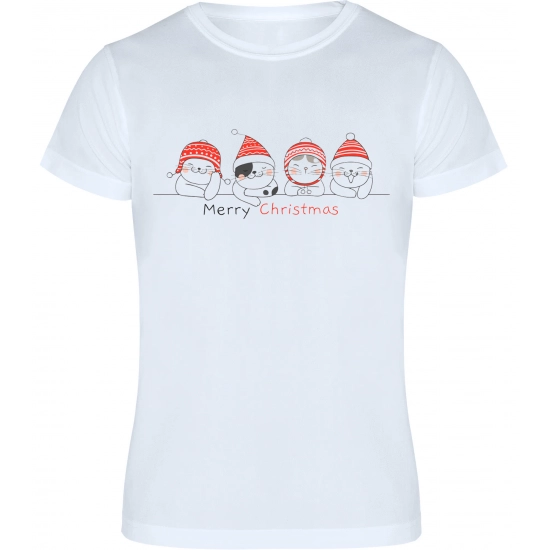 T-SHIRT KOSZULKA MĘSKA ŚWIĄTECZNA NADRUK  -
