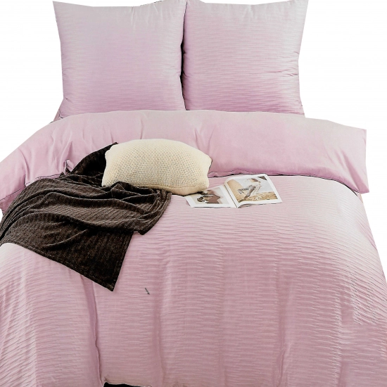 DEKORACYJNY KOMPLET POŚCIELI KORA BAWEŁNA 2 POSZEWKI 70x80 POSZWA