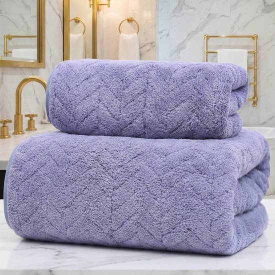 LUKSUSOWY KOMPLET RĘCZNIKÓW KĄPIELOWYCH 70x140cm + 30x75 MIKROFIBRA CHŁONNE