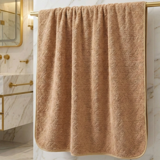 LUKSUSOWY KOMPLET RĘCZNIKÓW KĄPIELOWYCH 70x140cm + 30x75 MIKROFIBRA CHŁONNE