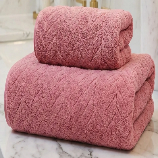 LUKSUSOWY KOMPLET RĘCZNIKÓW KĄPIELOWYCH 70x140cm + 30x75 MIKROFIBRA CHŁONNE