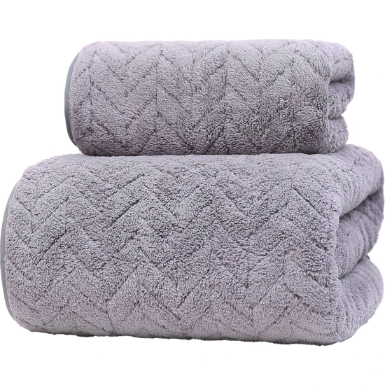LUKSUSOWY KOMPLET RĘCZNIKÓW KĄPIELOWYCH 70x140cm + 30x75 MIKROFIBRA CHŁONNE