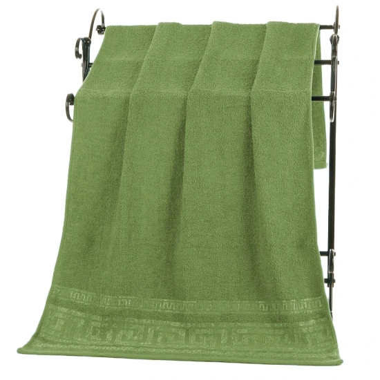 GRUBY RĘCZNIK KĄPIELOWY VENTO 70x140 cm PREMIUM Z BORDIURĄ CHŁONNY TURKUS