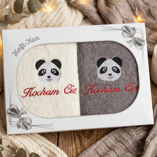 KOMPLET NA PREZENT ZESTAW DWÓCH RĘCZNIKÓW