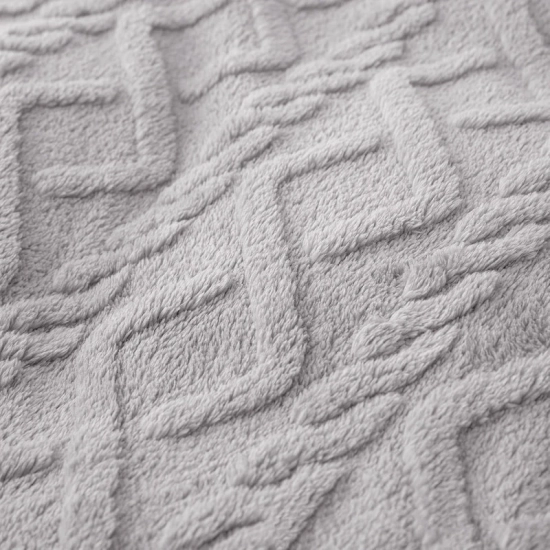 KOC 200x220 NARZUTA NA ŁÓŻKO WARMELO WARKOCZ SWETEREK KAPA PLED SZARY