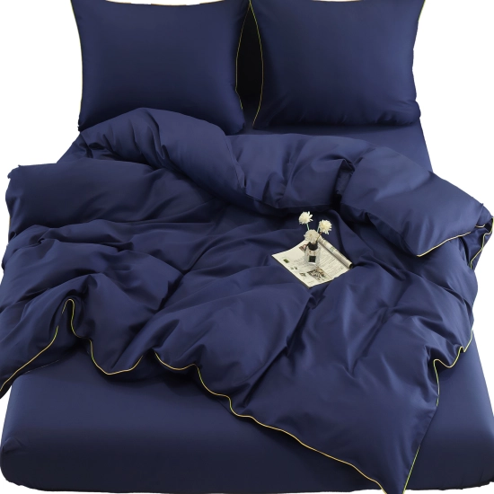 KOMPLET POŚCIELI 100% BAWEŁNA 200X220 Z LAMÓWKĄ GRUBA PREMIUM LAMÓWKA