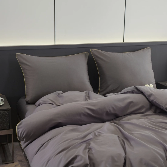KOMPLET POŚCIELI 100% BAWEŁNA 200X220 Z LAMÓWKĄ GRUBA PREMIUM LAMÓWKA
