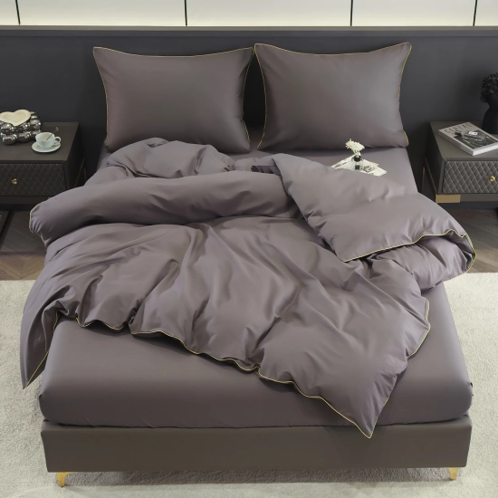 KOMPLET POŚCIELI 100% BAWEŁNA 200X220 Z LAMÓWKĄ GRUBA PREMIUM LAMÓWKA